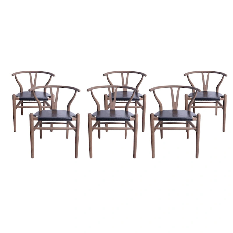 Gessford Ash Wood Dining Chairs (Set of 6) by Christopher Knight Home