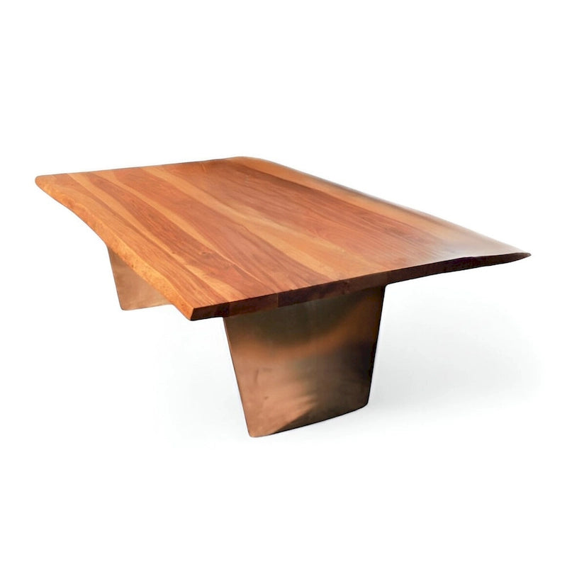 31 Rustic Brown Mango Wood Live Edge Coffee Table