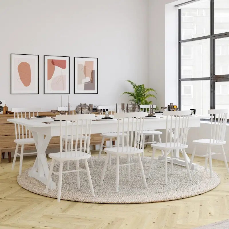 9' x 40 Rectangular Antique Rustic Solid Pine Folding Dining Table