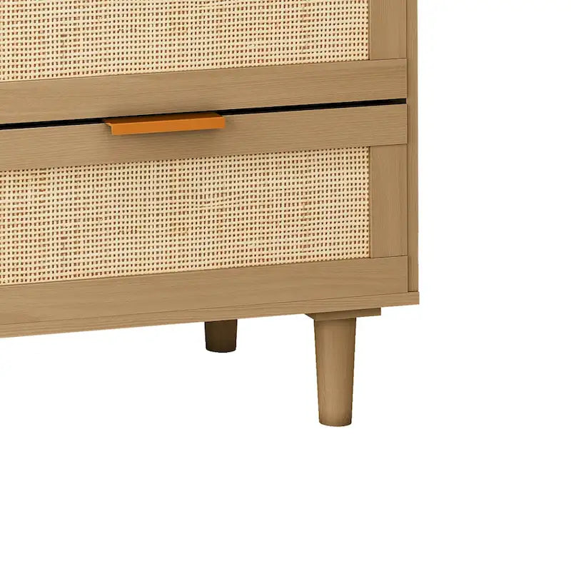 6 drawers Rattan dresser Rattan Drawer
