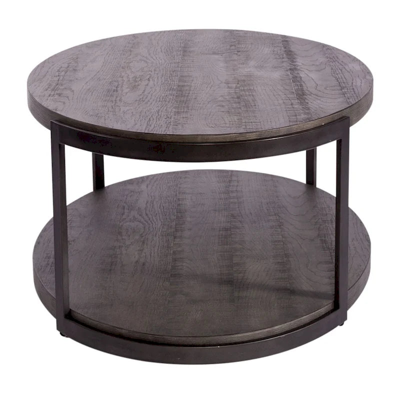Modern View Gauntlet Gray Oval Cocktail Table