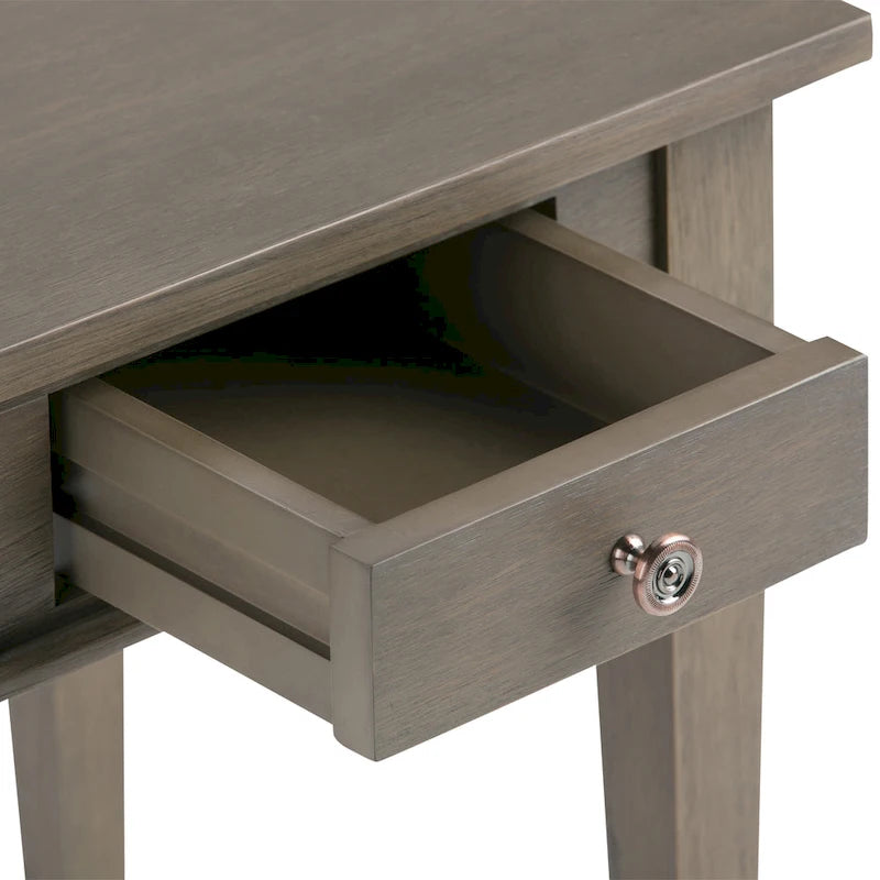 WYNDENHALL Sterling SOLID WOOD 18 inch Wide Square Transitional End Side Table - 18 W x 18 D x 20 H