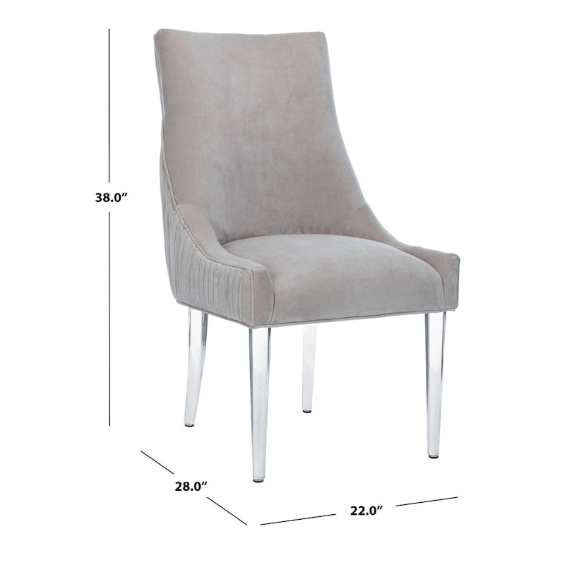 SAFAVIEH Couture Vesile Acrylic Leg Dining Chair - 22W x 28D x 38H