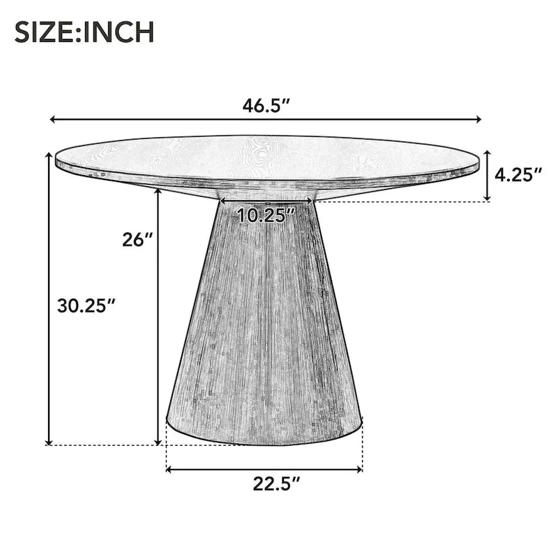 Retro Round Dining Table